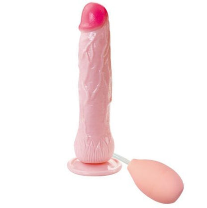 Realistic BAILE EROS PENE EYACULADOR DILDO with lifelike details and texture, designed for enhanced pleasure.