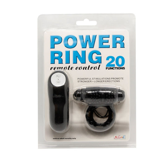 Black remote control ring by Baile For Him, featuring a sleek design and smooth finish.