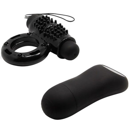 Black BAILE remote control ring 20V on a neutral background, showcasing its sleek design and smooth finish.