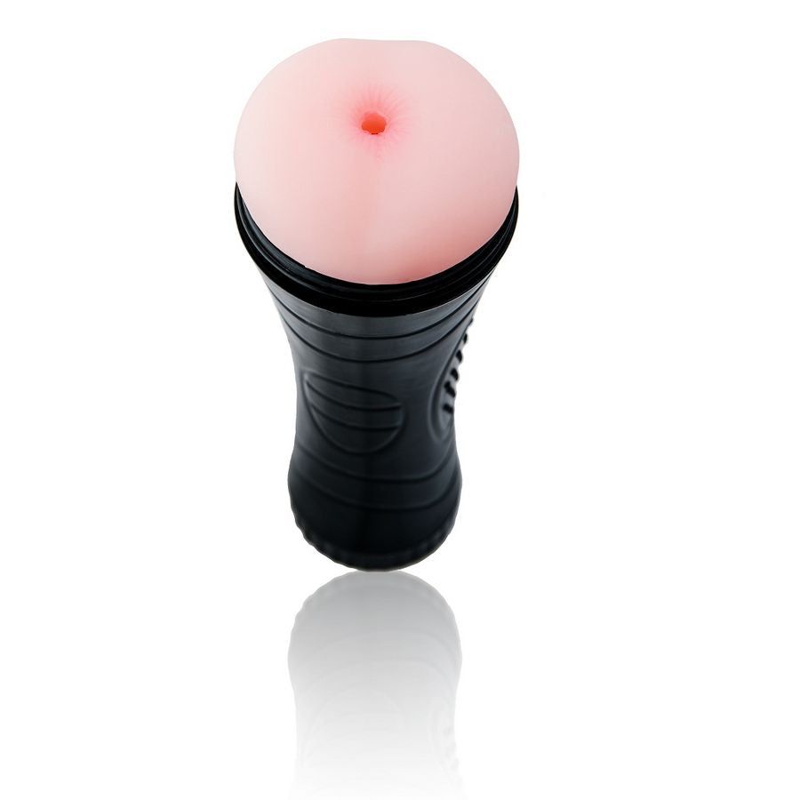 BAILE FOR HIM baby pussy ano masturbator with realistic texture and design, showcasing its detailed inner structure.
