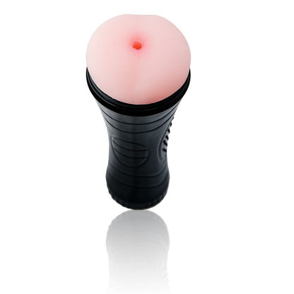 BAILE FOR HIM baby pussy ano masturbator with realistic texture and design, showcasing its detailed inner structure.