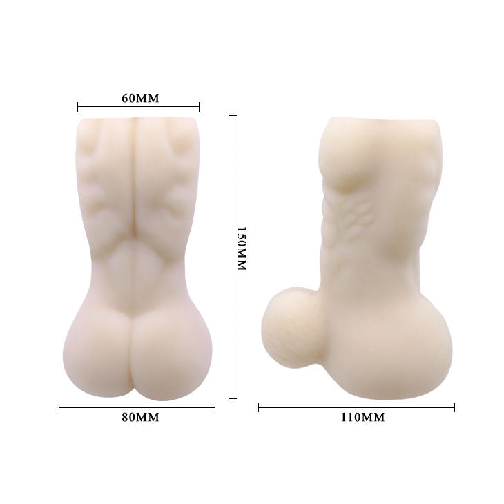 BAILE FOR HIM Back Spirit Masturbador Mini Hombre, featuring a compact design for discreet pleasure and textured interior.
