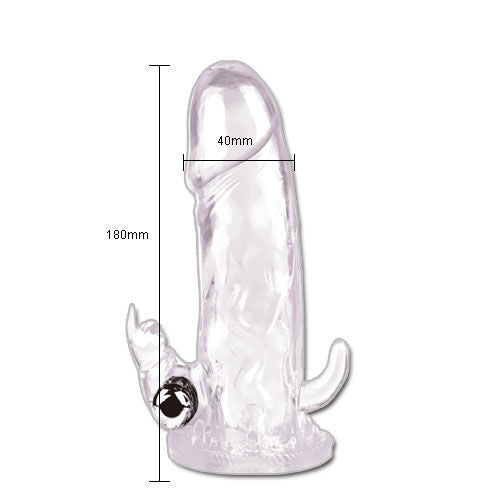 Baile Brave Man Rabbit Extension featuring dual stimulation design and realistic texture for enhanced pleasure.