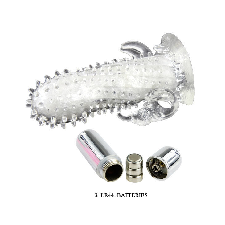 BAILE Brave Man Rabbit Vibrator with penis extension, showcasing its unique design and dual stimulation features.