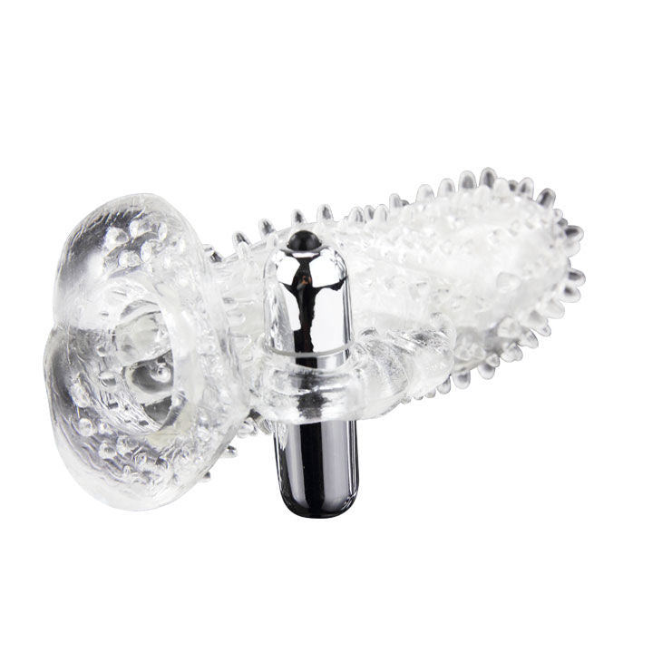 BAILE Brave Man Rabbit Vibrator with extension, showcasing its unique design and dual stimulation features.