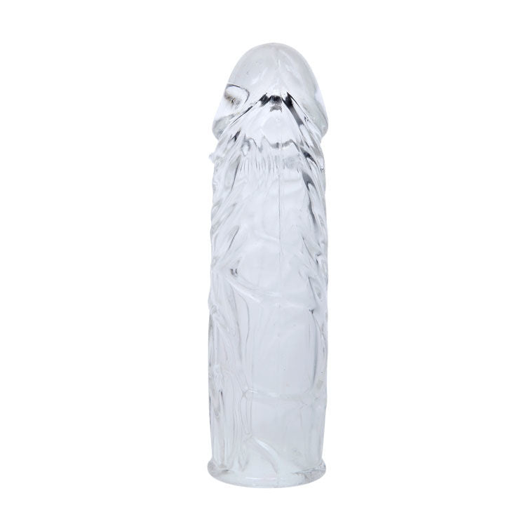 BAILE FOR HIM silicone pink penis sleeve, 13 cm long, designed for stimulation and enhanced pleasure.