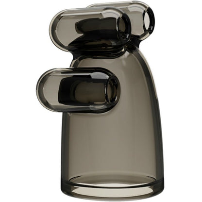 Funda vibradora BAILE FOR HIM Crystal Cap II, transparente y ergonómica, diseñada para estimular con vibraciones suaves.