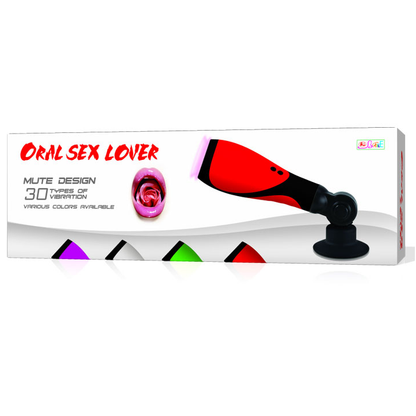 BAILE for Him Oral Sex Lover 30V with adapter, close-up of the adult pleasure product showing its design and attachment point.
