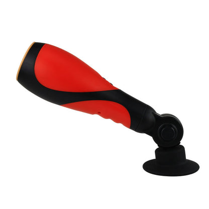 BAILE FOR HIM Oral Sex Lover 30V with adapter, black silicone sex toy designed for oral pleasure and intimacy.