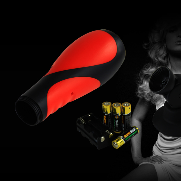 BAILE FOR HIM Oral Sex Lover 30V with adapter, compact personal pleasure device shown in black with cable and attachment