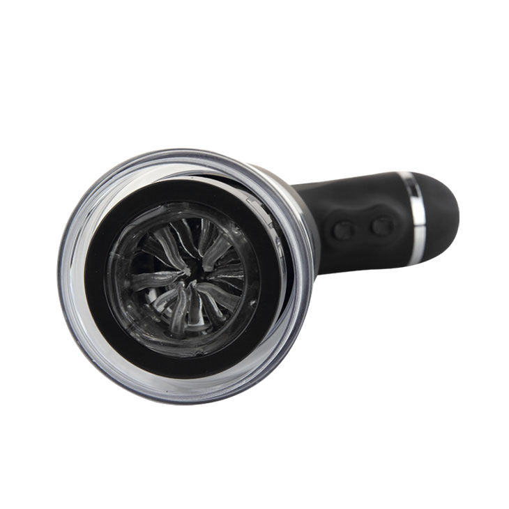BAILE FOR HIM Rotation Lover automatic masturbator with 5V motor, showcasing sleek design and textured interior.