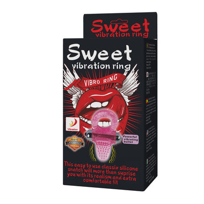 Anillo vibrador rosa para pene BAILE - SWEET ABS 10 Ritmos, con diseño en anillo para mayor placer y estimulación.