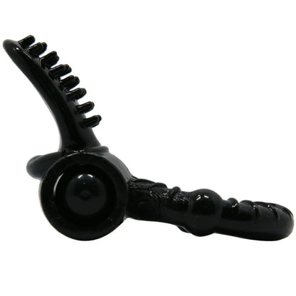 Anillo vibrador con textura tipo rabbit de la marca BAILE FOR HIM, diseñado para placer íntimo masculino.