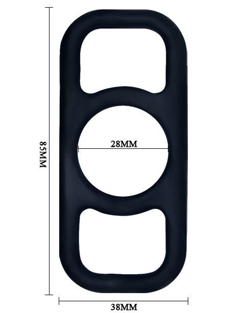 BAILE FOR HIM silicone training rings displayed on a white background, showing their ergonomic design and durability.