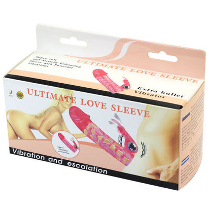BAILE Ultimate Funda Extensora 10 V with vibration, showcasing sleek design and textured surface for enhanced pleasure.