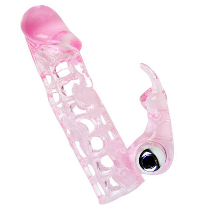 BAILE ULTIMATE FUNDA EXTENSORA 10 V with vibration, showcasing its sleek design and textured surface for enhanced pleasure.