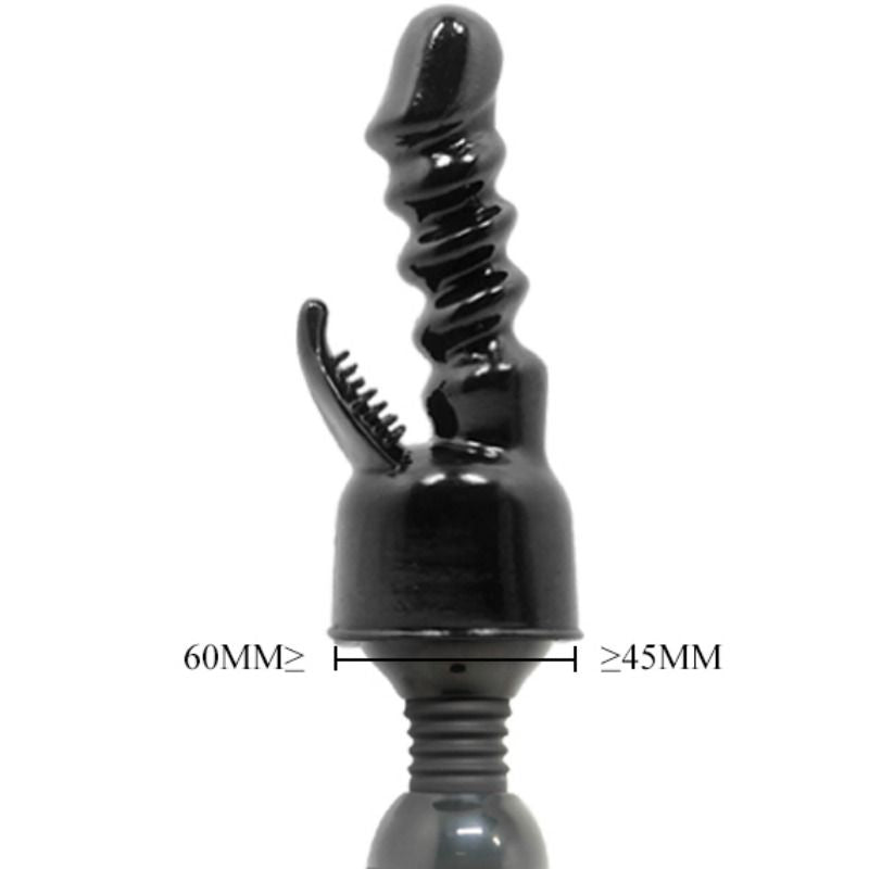 BAILE POWER HEAD interchangeable head for internal and clitoral stimulation, showcasing sleek design and ergonomic shape.