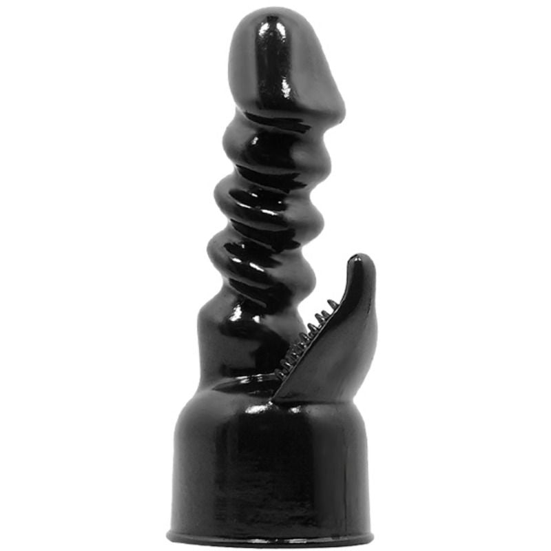BAILE Power Head interchangeable head for internal and clitoral stimulation, showcasing ergonomic design and texture.