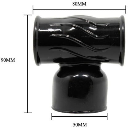 Interchangeable power head for BAILE male massager, featuring sleek design and ergonomic shape for enhanced comfort.