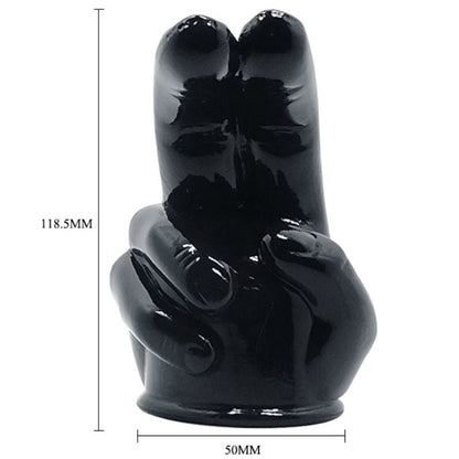Cabezal intercambiable para masajeador BAILE POWER HEAD con diseño manual, en color negro y compacto para uso en manos.