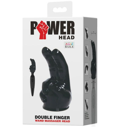 Cabezal intercambiable para masajeador BAILE POWER HEAD, diseñado en forma de mano para masajes relajantes.