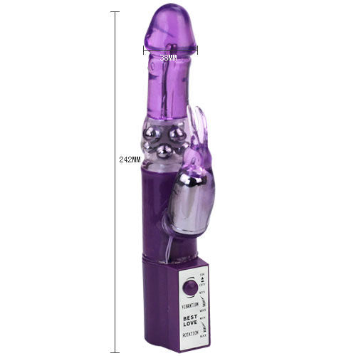 BAILE Hot Lady II Rabbit Pearl vibrator showing its sleek design and smooth surface for intimate pleasure.