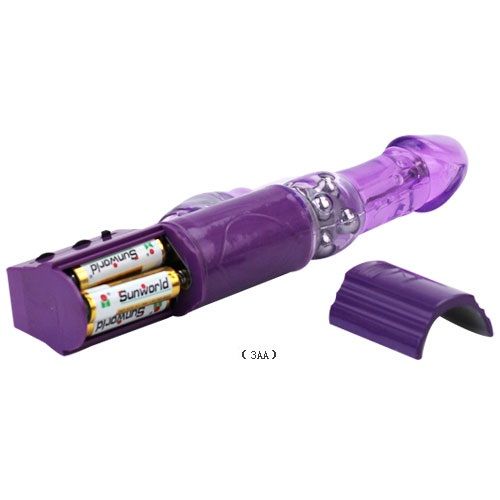 BAILE Hot Lady II Rabbit Pearl vibrator with rotating shaft and textured surface, designed for enhanced pleasure.