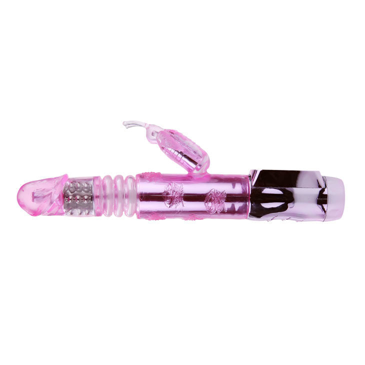 BAILE Rotations U.S. Rabbit Throbbing Mariposa, a colorful, textured toy with a butterfly design and multiple stimulation points.