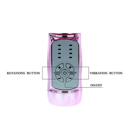 BAILE U.S. Rabbit Throbbing Mariposa, a vibrant, butterfly-shaped vibrator in pink with textured surface for stimulation.