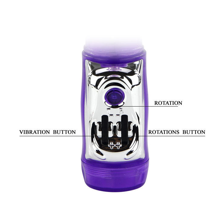 BAILE U.S. Super Sex Rabbit vibrator in pink with dual stimulation features and textured design for enhanced pleasure.