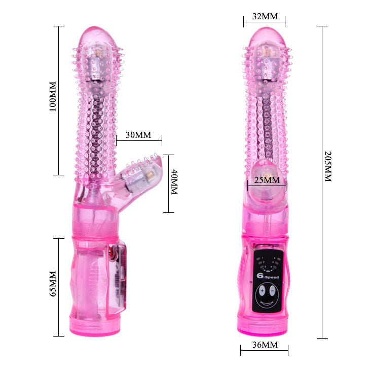 Purple BAILE Intimate Lover Tease vibrator with a sleek design and textured surface for enhanced pleasure.