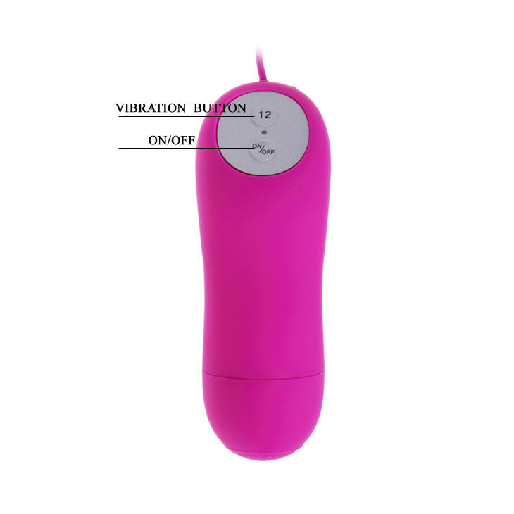 BAILE stimulating cute cone-shaped rabbit vibrator with 12 speeds, showcasing its vibrant color and sleek design.