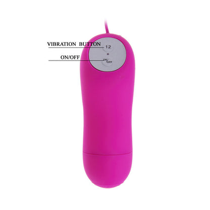BAILE stimulating cute cone-shaped rabbit vibrator with 12 speeds, showcasing its vibrant color and sleek design.