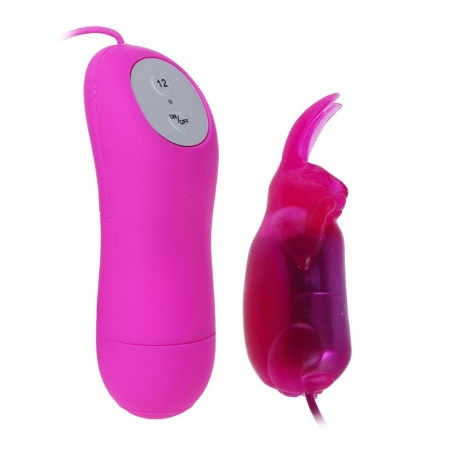 BAILE Cute Secret Conejito Vibrador with 12 speeds, featuring a playful bunny design and soft silicone texture.