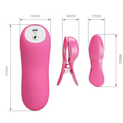 Vibrador Fucsia BAILE Romantic Wave Pizas con vibración y electroshock, estimulador de placer de la marca BAILE STIMULATING.