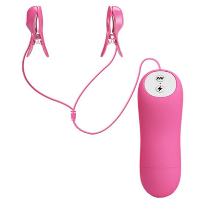 Vibrador femenino BAILE Romantic Wave Pizas con vibración y electroshock en color fucsia, de la marca BAILE STIMULATING.