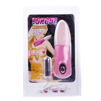BAILE LENGUA MASAJEADORA 3V in pink, featuring a textured design for enhanced stimulation and a sleek, ergonomic shape.