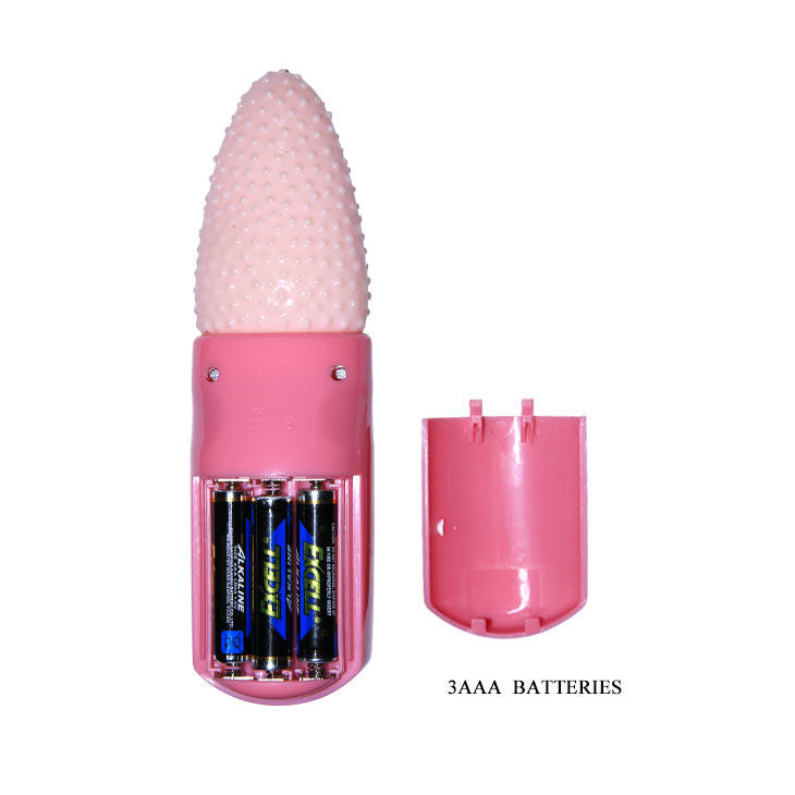 BAILE LENGUA MASAJEADORA 3V in vibrant color, showcasing its unique tongue-like design and textured surface for stimulation.