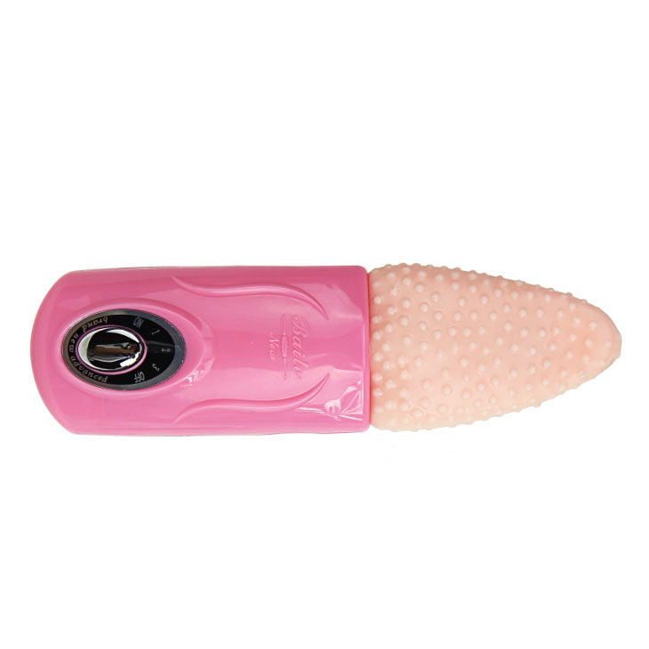 BAILE LENGUA MASAJEADORA 3V in a sleek design, showcasing its soft, textured massage tongue for enhanced pleasure.