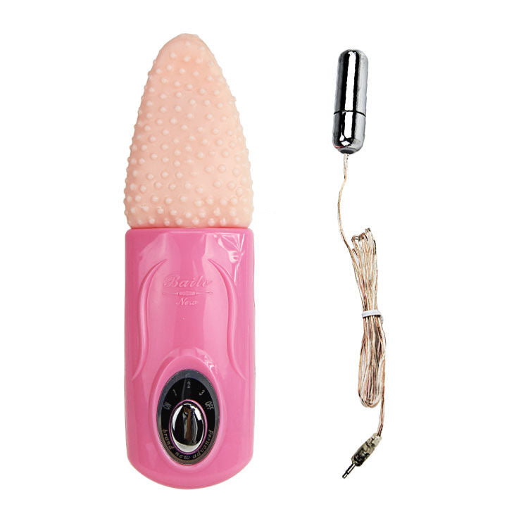 BAILE LENGUA MASAJEADORA 3V with textured surface and flexible design for intimate pleasure and stimulation.