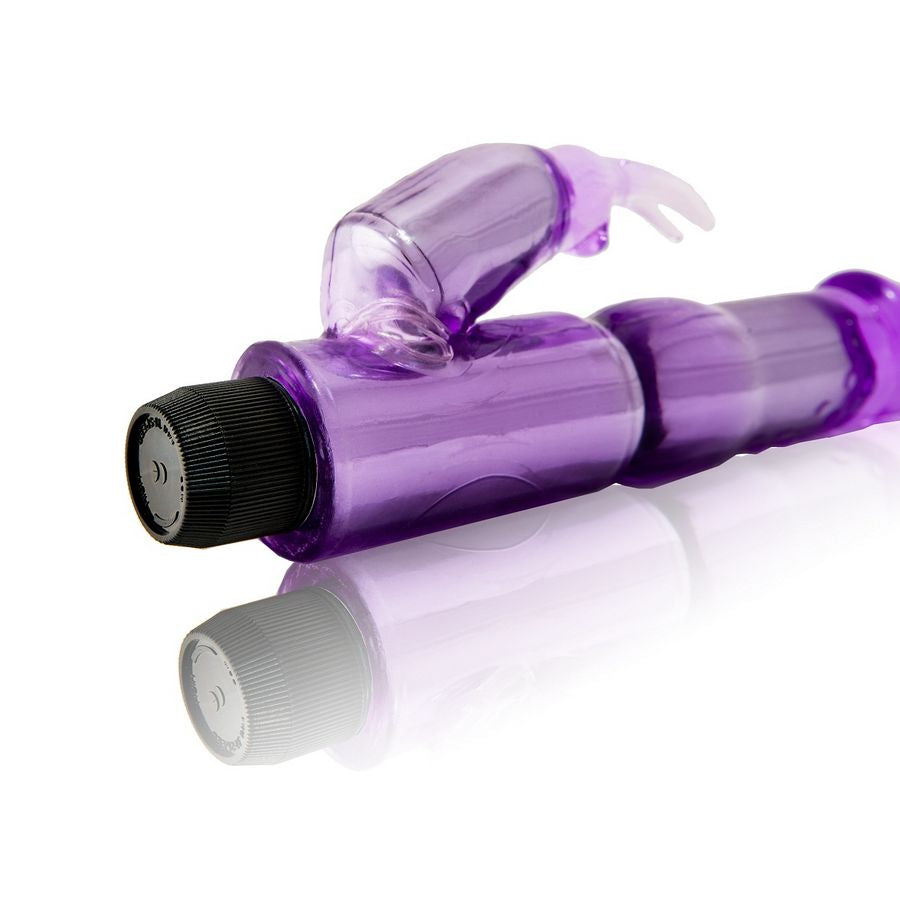 Purple BAILE Rabbit Fantasy Vibe with dual stimulation features and sleek design, showcasing its textured surface.