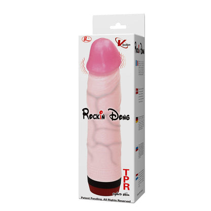 BAILE Rockin Dong Cyber Skin III vibrator with realistic texture and design, showcasing its lifelike appearance and details.