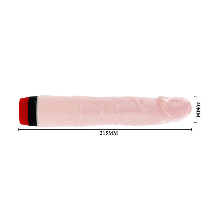 BAILE ROCKIN DONG PENE CYBER SKIN III in realistic flesh tone with detailed texture and lifelike design.