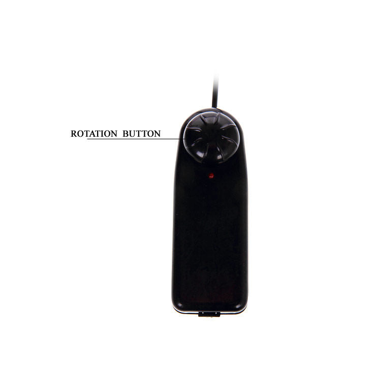 Realistic 20.5 cm BAILE Super Rota Dong dildo with textured surface and lifelike design, perfect for enhanced pleasure.
