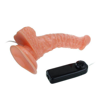 Realistic rotating dildo from BAILE VIBRATORS, featuring textured surface and lifelike design for enhanced pleasure.