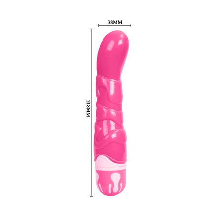 Vibrador realista rosa de 21.8 cm de la marca BAILE VIBRATORS, con forma y detalles que imitan un pene humano.
