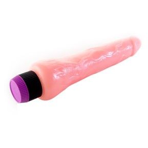 Realistic 19.5 cm vibrador from BAILE, featuring lifelike texture and design for enhanced pleasure.