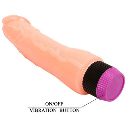 Vibrador realista flexible de 24 cm de la marca BAILE VIBRATORS, diseñado para una experiencia natural y cómoda.
