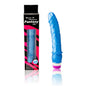 Blue BAILE Waves of Pleasure vibrator, 23 cm, showcasing its sleek design and textured surface for enhanced stimulation.