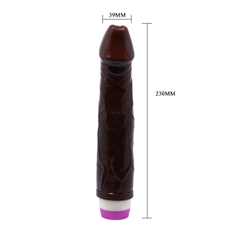 BALL - WAVES OF PLEASURE VIBRADOR 23 CM MARRÓ